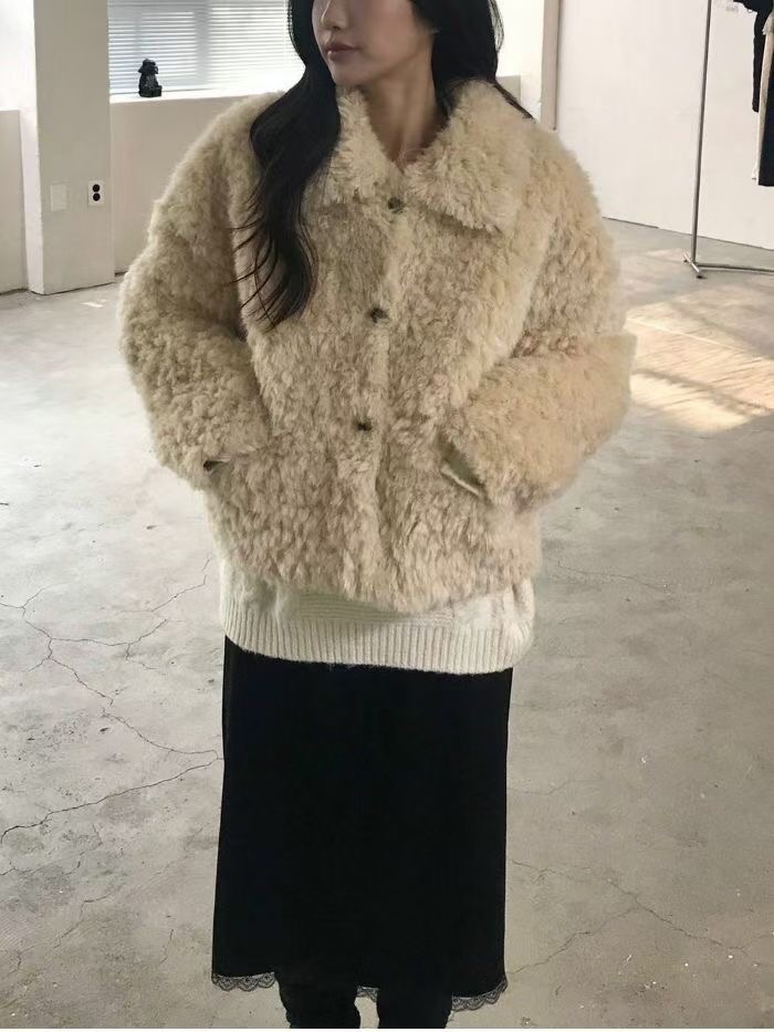 MADE東大門實拍女裝新款人氣休閑時尚推薦24秋冬熱賣短款大衣MADE短款大衣