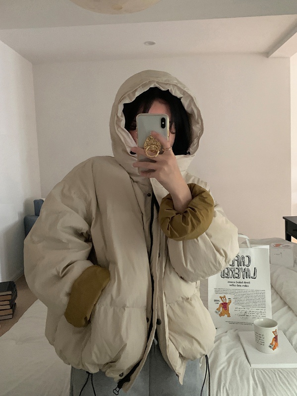 BE_LLE韓國代購女士新品熱賣人氣時尚休閑短款羽絨服填充鵝絨BE_LLE短款羽絨服