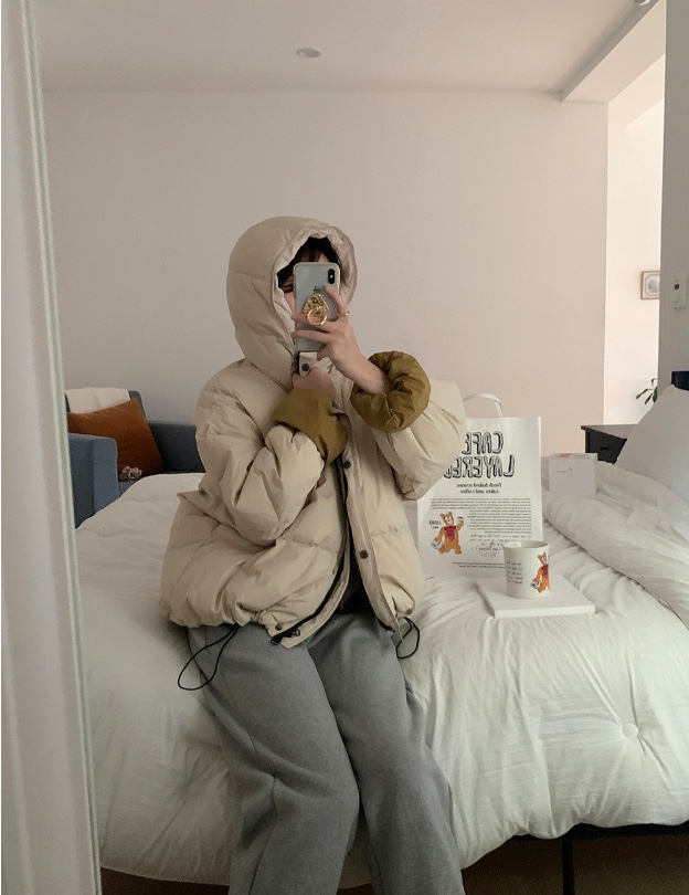 BE_LLE韓國代購女士新品熱賣人氣時尚休閑短款羽絨服填充鵝絨BE_LLE短款羽絨服