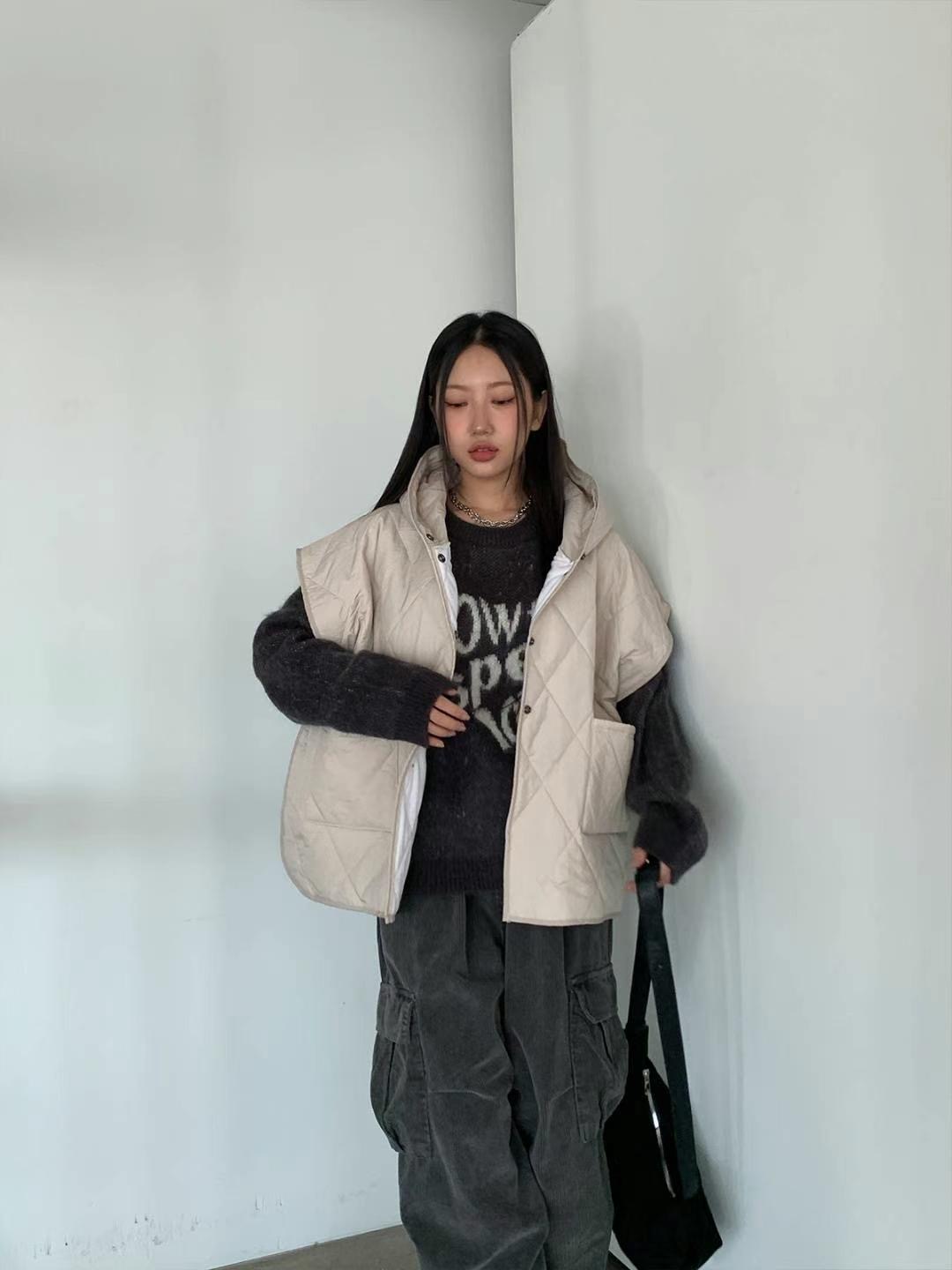 DKS08韓國代購女士新品24秋冬推薦休閑時尚人氣職業真品馬甲DKS08馬甲