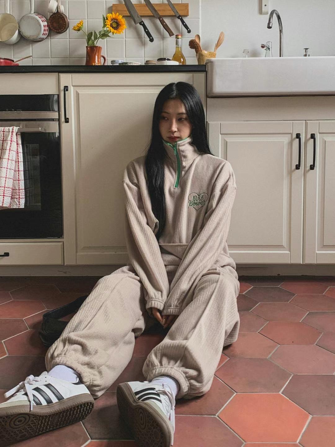 DKS08東大門代購女裝新款24秋冬熱賣時尚職業推薦人氣套裝抓絨DKS08套裝