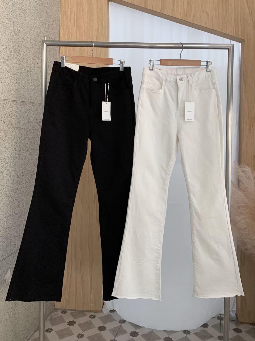 OH YEAH東大門實拍女裝新款人氣24秋冬時尚推薦牛仔褲拉絨OH YEAH牛仔褲