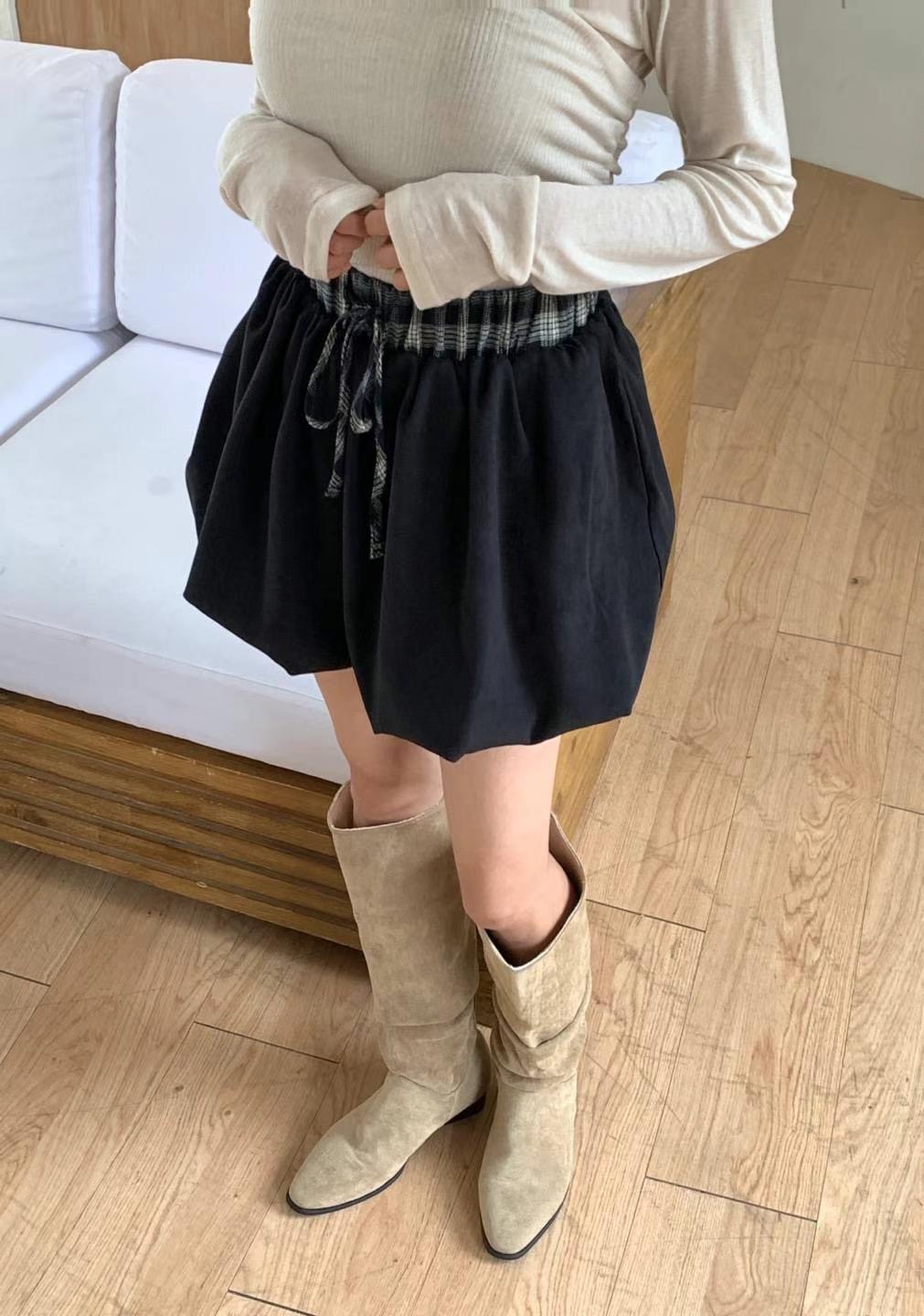 ROOM.698韓國代購女士新款休閑人氣推薦真品熱賣職業短裙格紋ROOM.698短裙