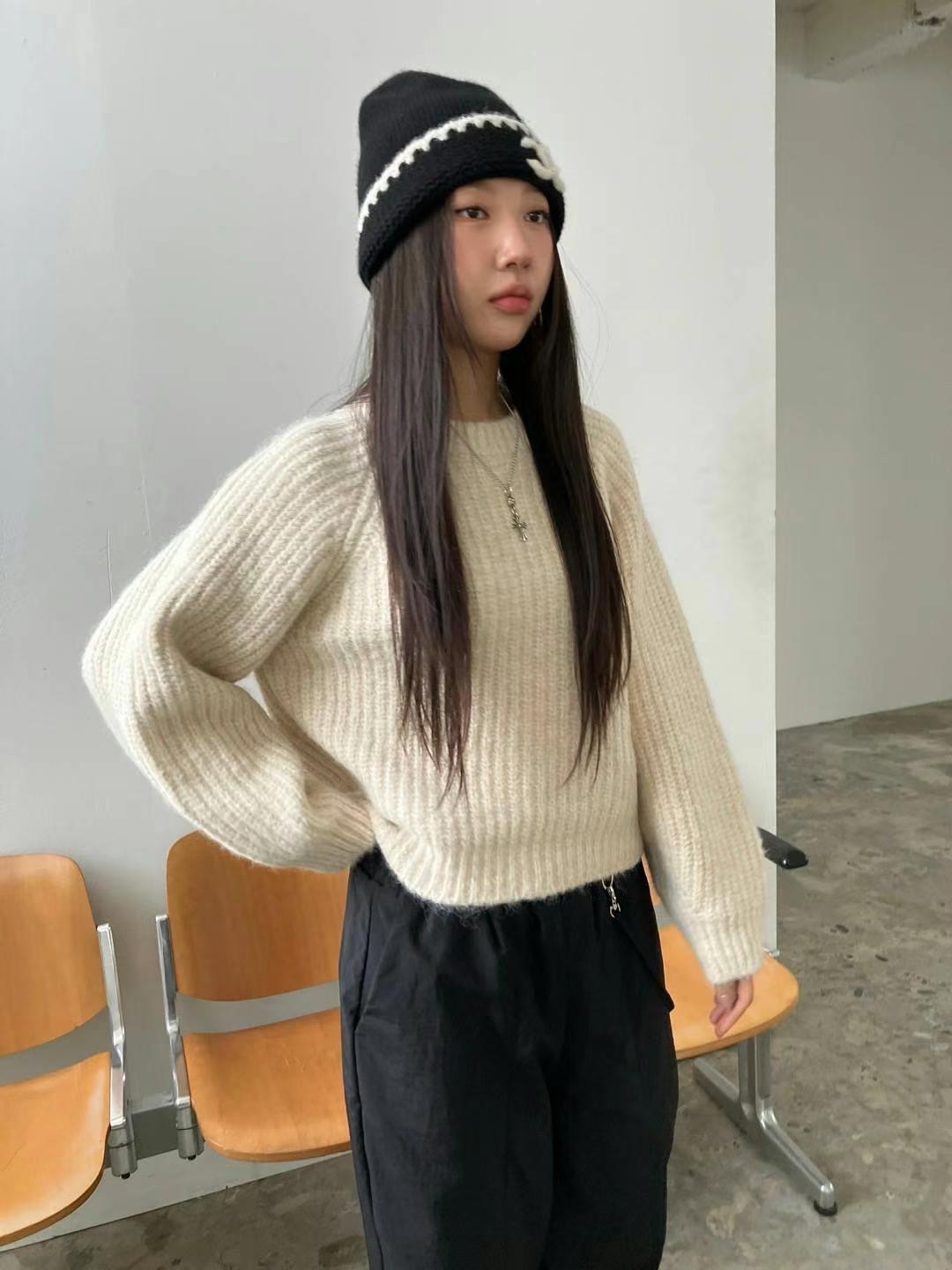REGULAR韓國代購女士新款24秋冬休閑人氣時尚推薦熱賣毛衣羊毛REGULAR毛衣