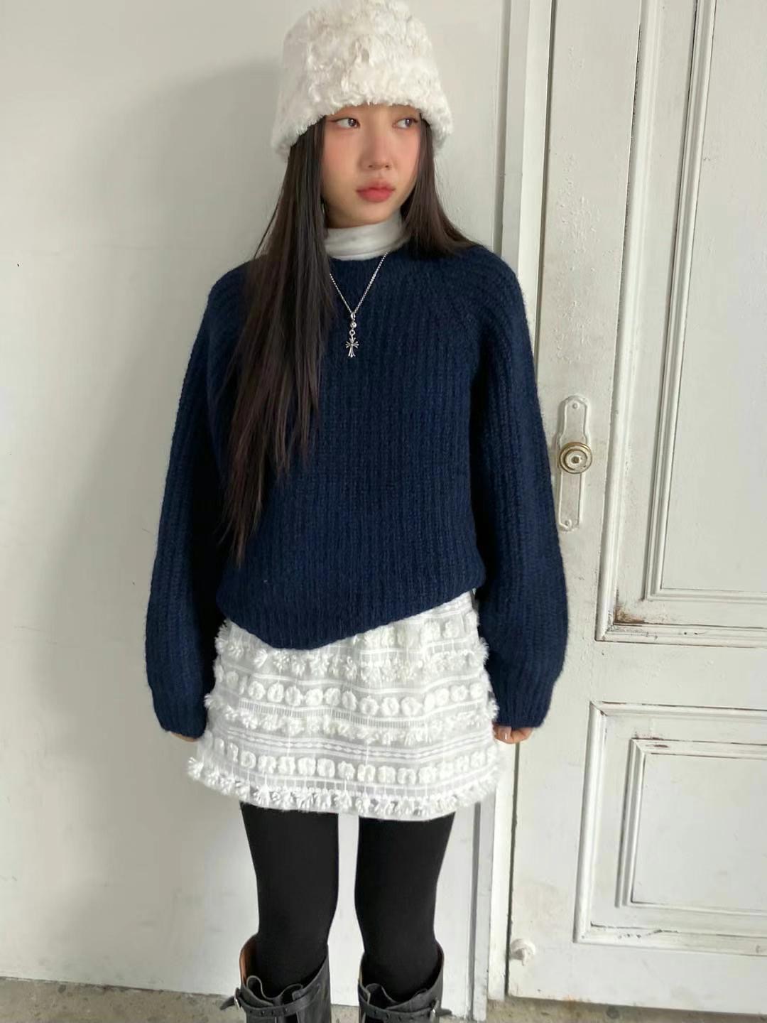 REGULAR韓國代購女士新款24秋冬休閑人氣時尚推薦熱賣毛衣羊毛REGULAR毛衣