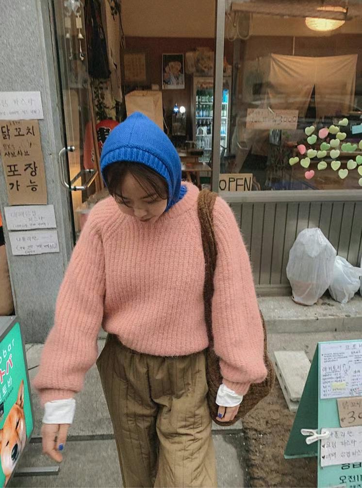 REGULAR韓國代購女士新款24秋冬休閑人氣時尚推薦熱賣毛衣羊毛REGULAR毛衣