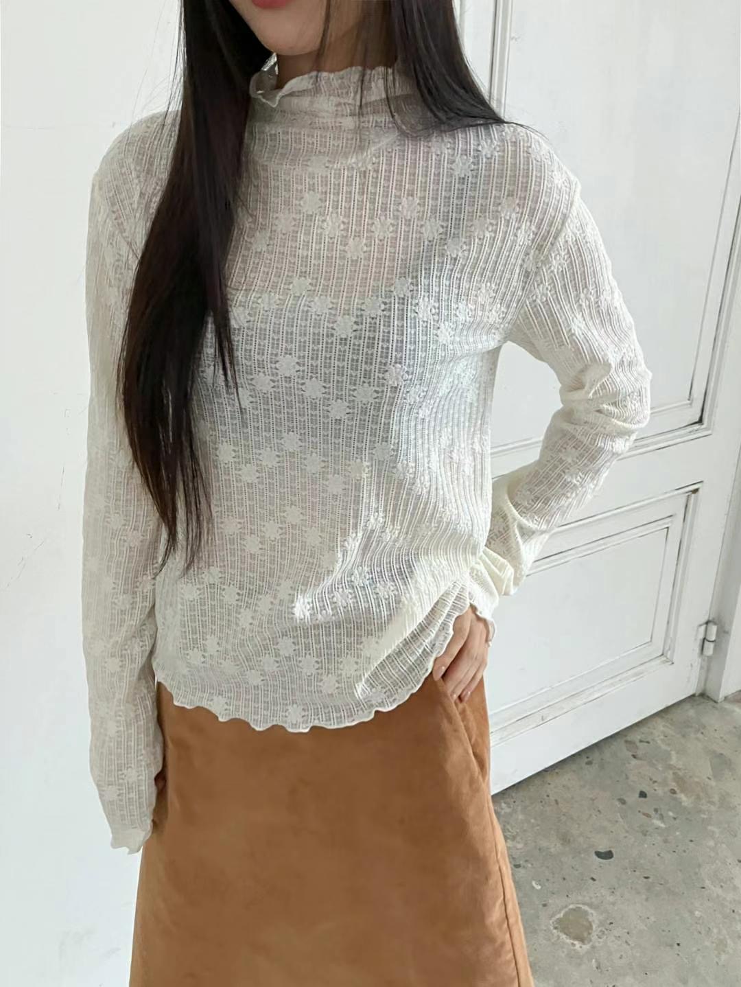 REGULAR韓國直郵女裝新款人氣24秋冬休閑真品職業襯衫蕾絲衫REGULAR襯衫/蕾絲衫