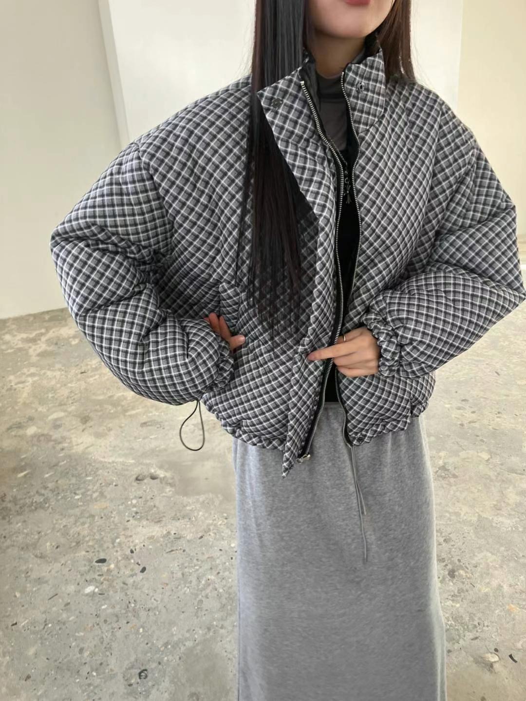 REGULAR韓國直郵女裝新品真品職業休閑24秋冬人氣短款棉服填充REGULAR短款棉服