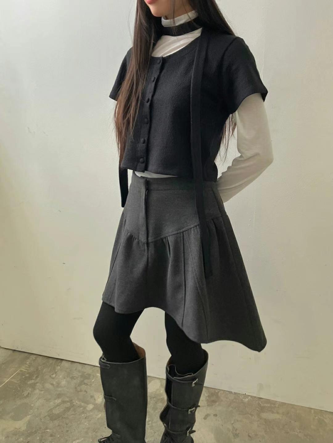 REGULAR韓國代購女士新款真品24秋冬熱賣休閑人氣職業時尚短裙REGULAR短裙