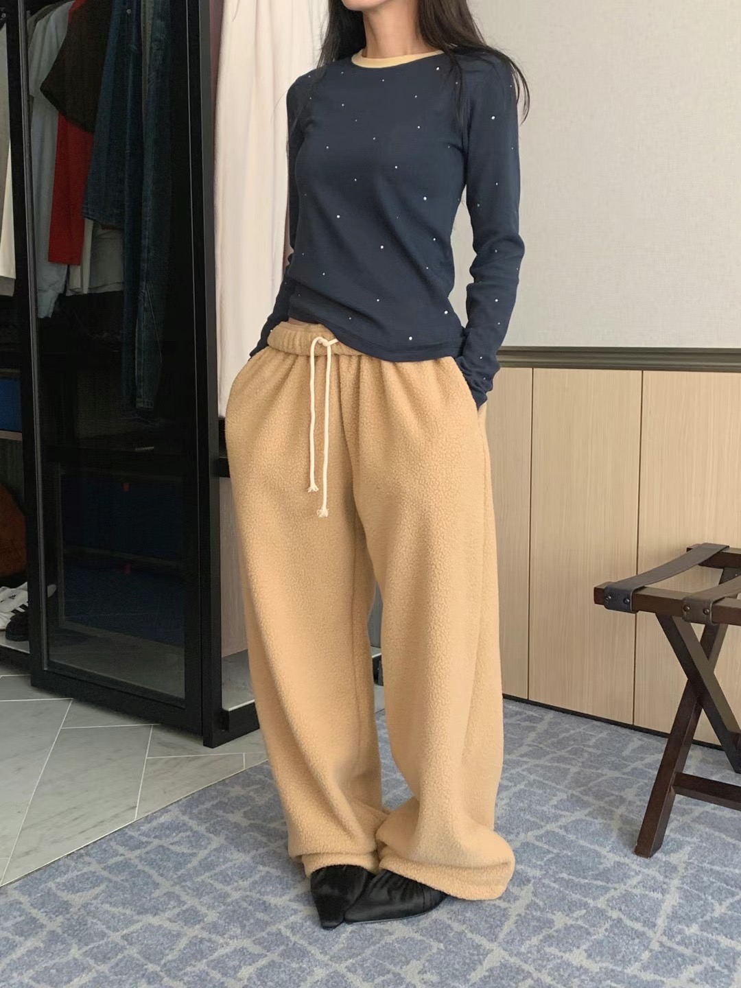FORMAL韓國代購女裝新品24秋冬人氣熱賣真品推薦時尚休閑褲FORMAL休閑褲圖色3