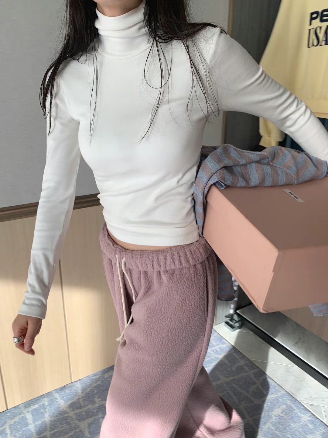 FORMAL東大門實拍女裝新品時尚24秋冬真品熱賣推薦職業長袖T恤FORMAL長袖T恤