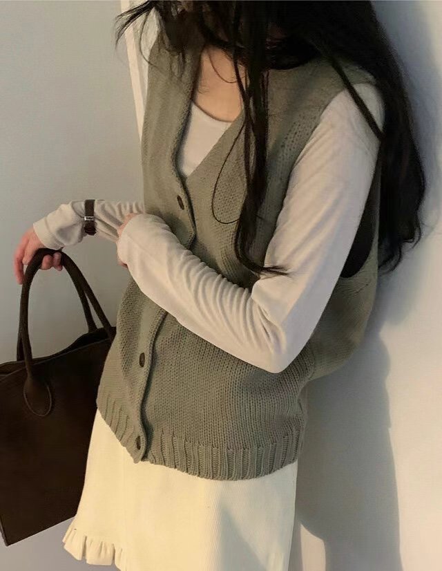 GENERATION韓國代購女裝新款真品時尚推薦24秋冬人氣熱賣馬甲GENERATION馬甲