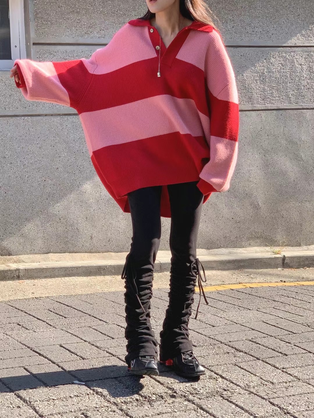 FORMAL韓國代購女士新品24秋冬推薦休閑時尚人氣休閑褲褶皺FORMAL休閑褲