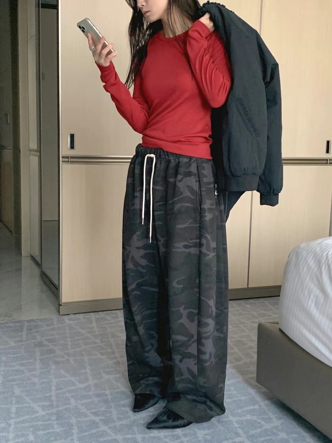 FORMAL東大門實拍女士新品真品時尚推薦職業休閑休閑褲迷彩FORMAL休閑褲