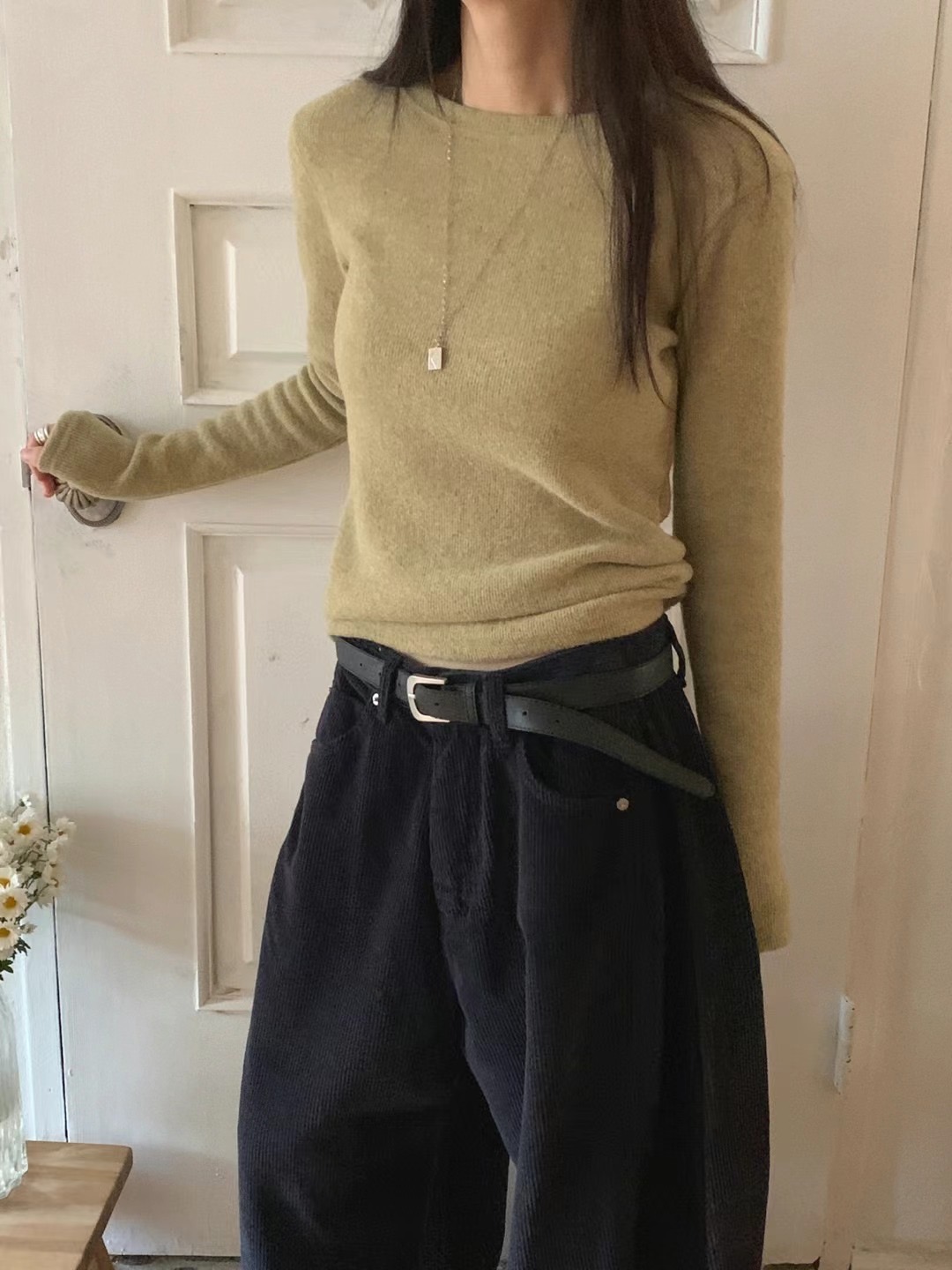 FORMAL東大門代購女士新品24秋冬職業真品休閑熱賣推薦長袖T恤FORMAL長袖T恤