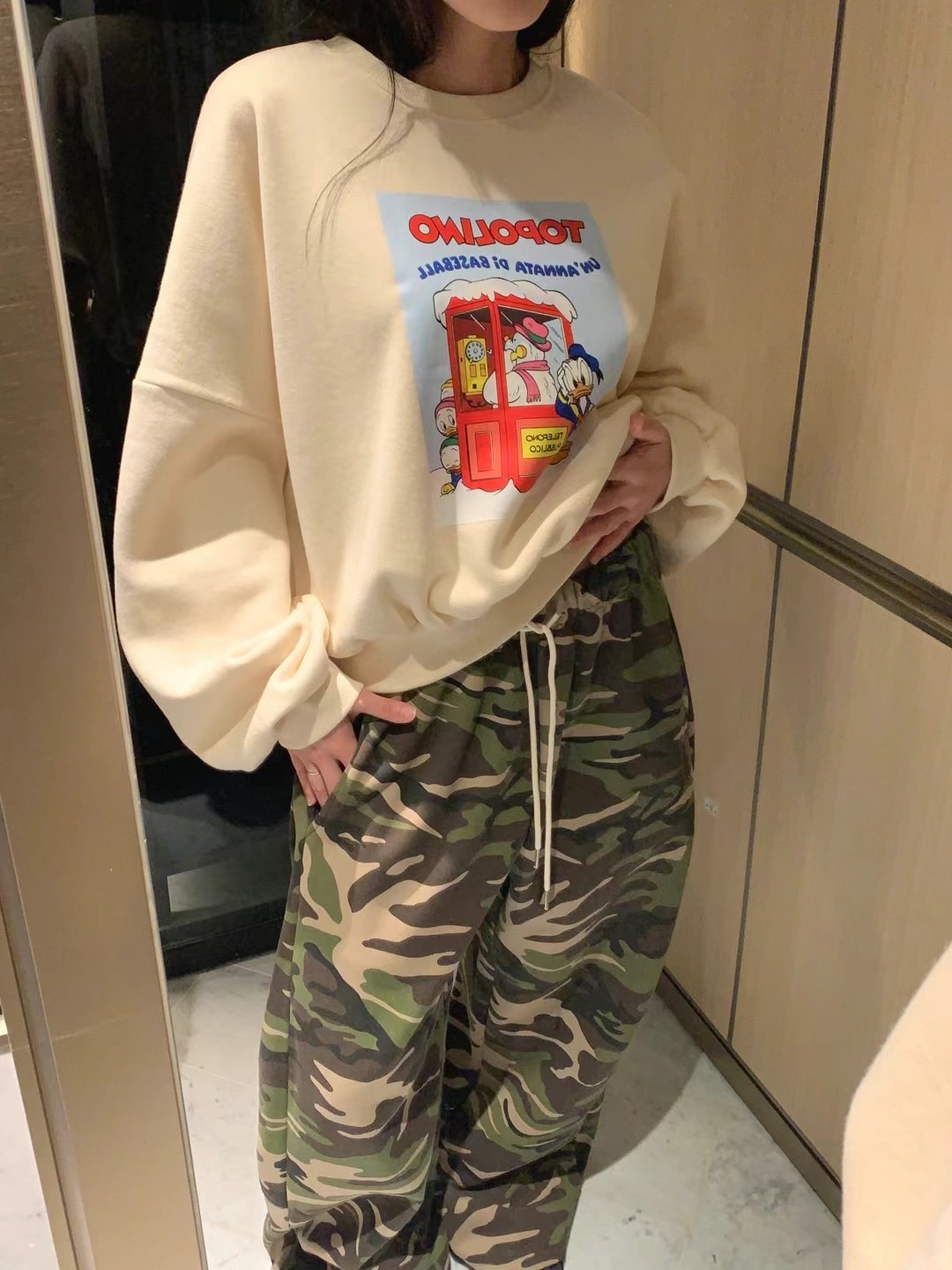 FORMAL東大門實拍女裝新款休閑時尚推薦熱賣職業24秋冬衛衣鴨FORMAL衛衣