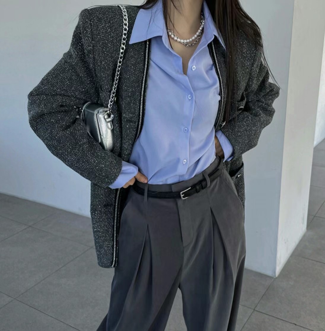 IACOCCA韓國代購女裝新品職業時尚人氣真品熱賣休閑24秋冬夾克IACOCCA夾克