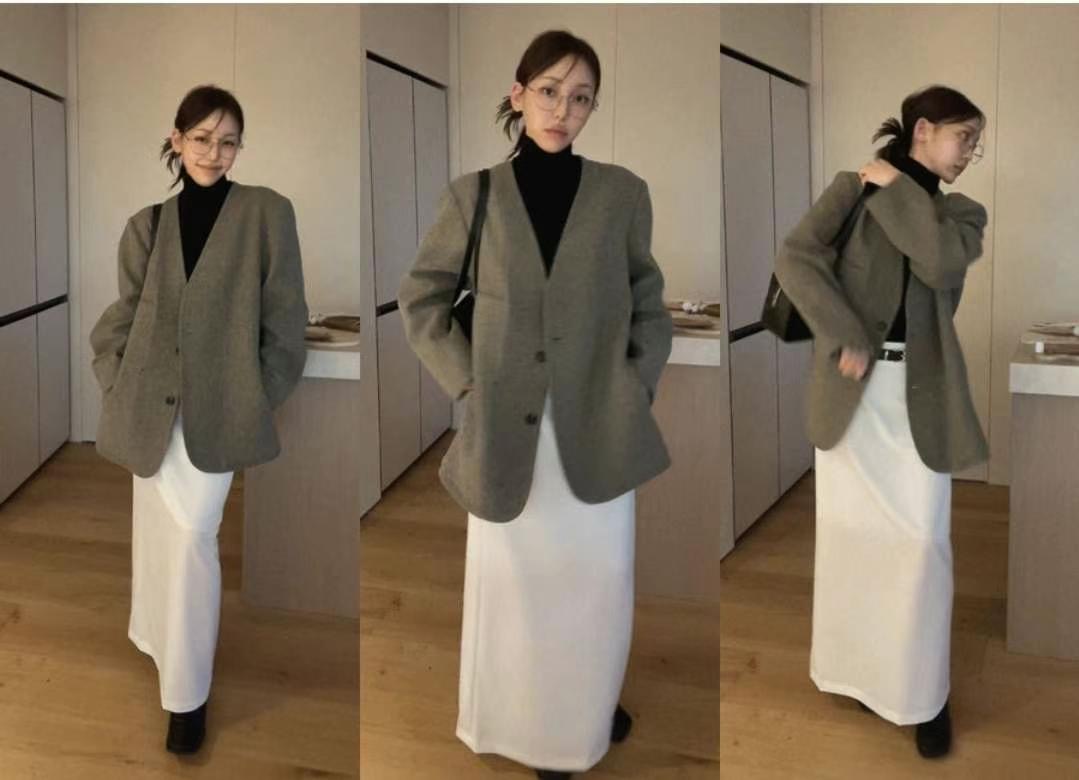 9nine韓國直郵女裝新品時尚推薦職業休閑真品熱賣人氣24秋冬長裙9nine長裙