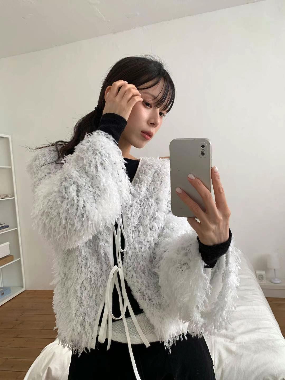 9nine韓國直郵女裝新款人氣熱賣職業推薦時尚24秋冬休閑針織衫9nine針織衫