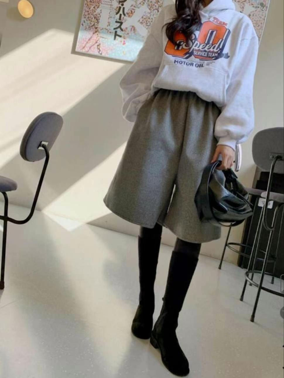 COMES-컴즈-OT東大門實拍女裝新款24秋冬時尚熱賣真品短褲COMES-ot短褲