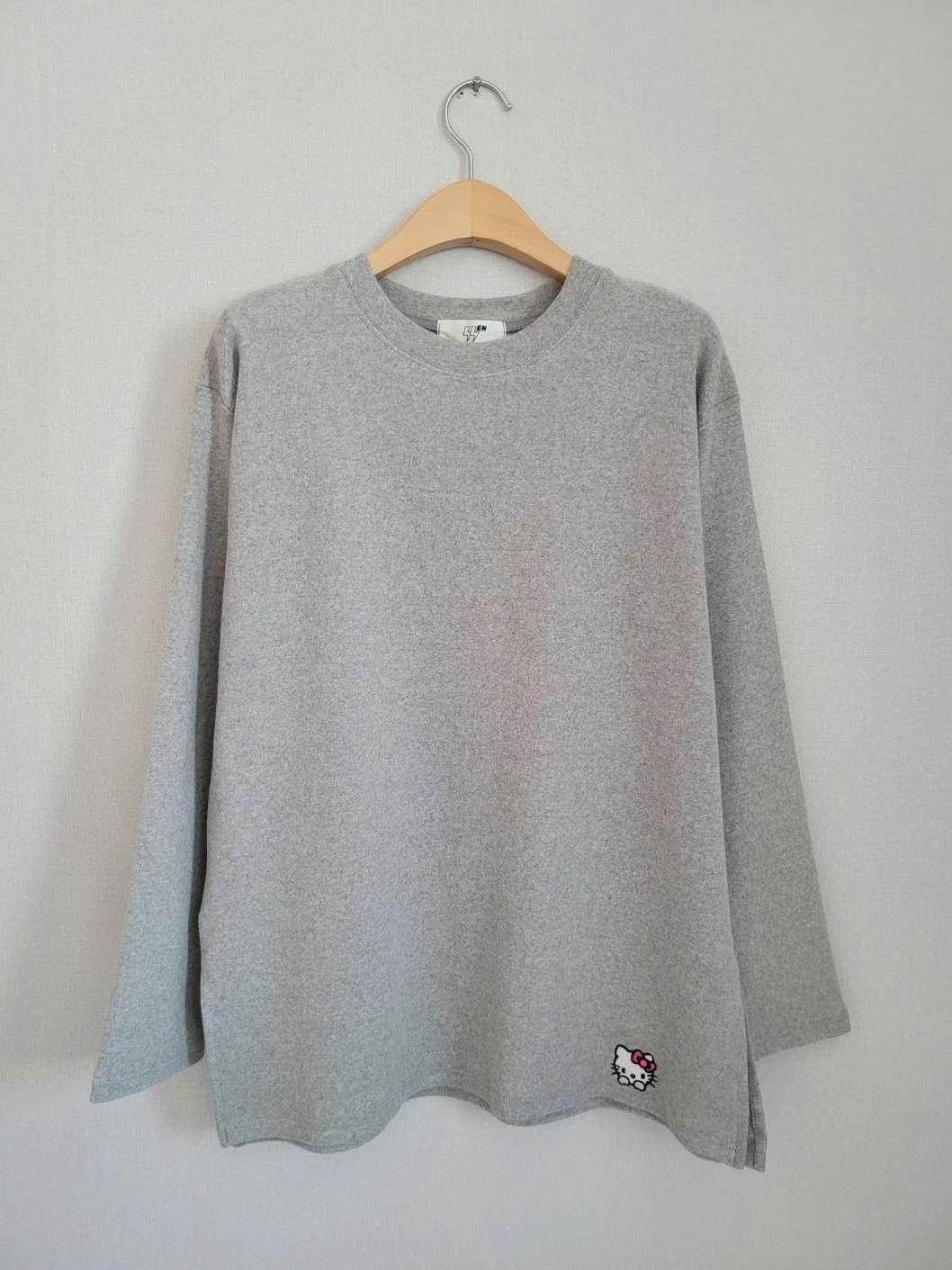 SSEN-쎈-T直郵韓國代購女裝新品人氣24秋冬職業長袖T恤刺繡SSEN-쎈-T長袖T恤