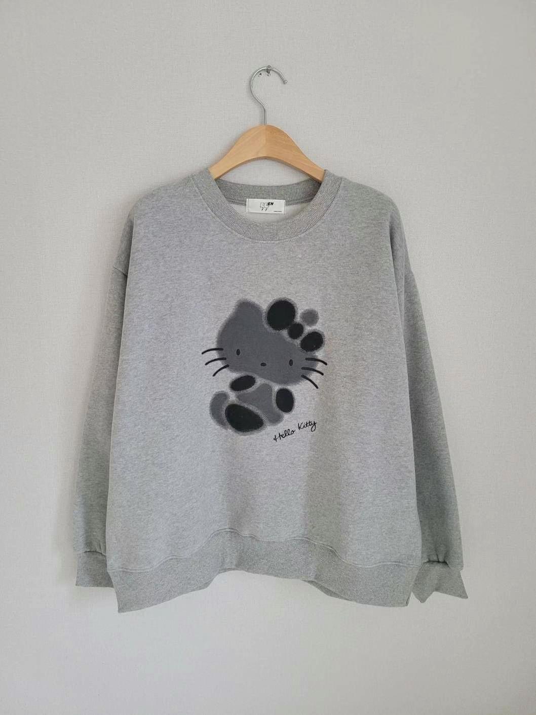 SSEN-쎈-T韓國直郵東大門代購女裝新品時尚熱賣24秋冬衛衣拉絨SSEN-쎈-T衛衣圖色2