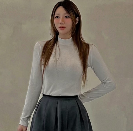 VANILLA-바닐라-T直郵韓國代購女裝新款時尚休閑真品長袖T恤VANILLA長袖T恤圖色2