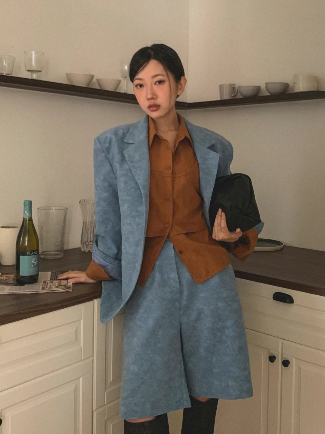 NADA韓國直郵女裝新品人氣時尚熱賣24秋冬真品推薦襯衫蕾絲衫NADA襯衫/蕾絲衫