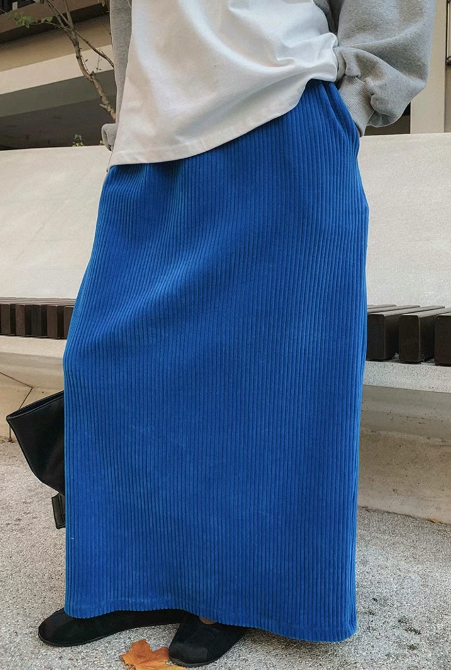 MARYKIM韓國直郵東大門代購女裝新品人氣24秋冬熱賣長裙天鵝絨MARYKIM長裙