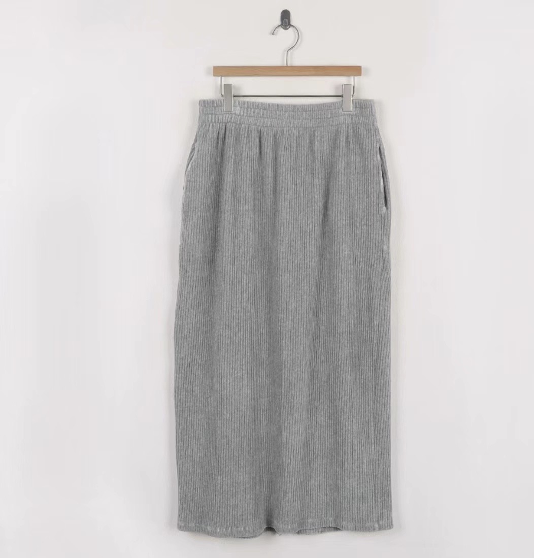 MARYKIM韓國直郵東大門代購女裝新品人氣24秋冬熱賣長裙天鵝絨MARYKIM長裙