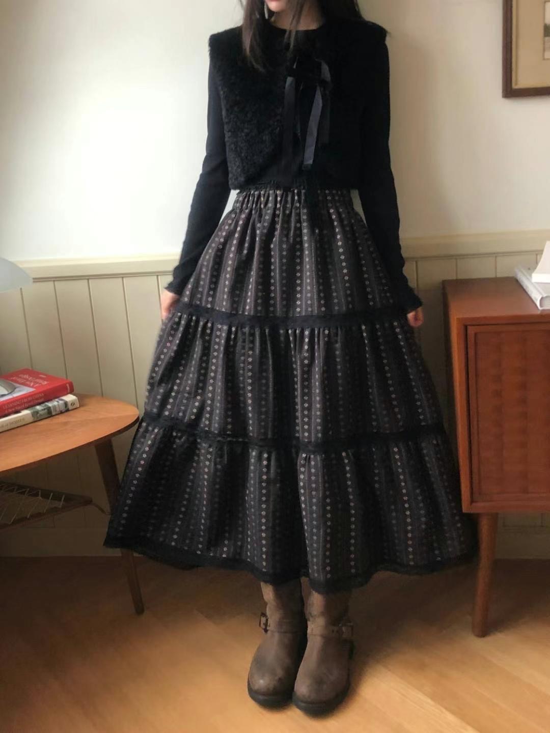 EXCUSE韓國直郵東大門代購女裝新款人氣推薦休閑職業時尚長裙EXCUSE長裙