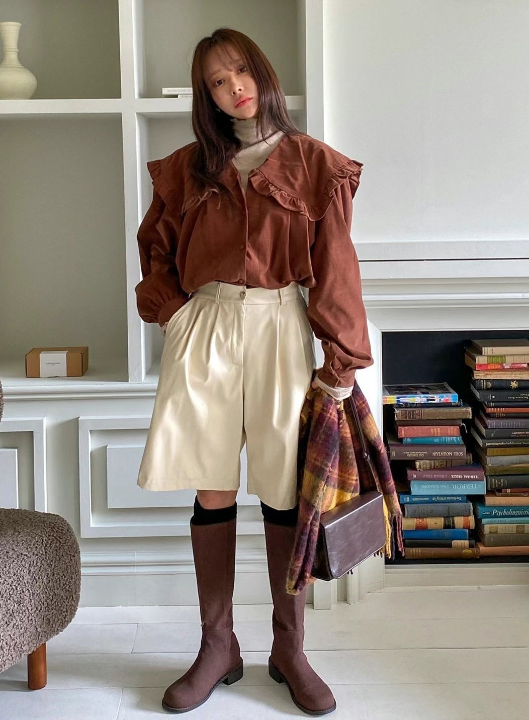 NADA直郵韓國代購女裝新款時尚休閑人氣真品推薦襯衫蕾絲衫NADA襯衫/蕾絲衫