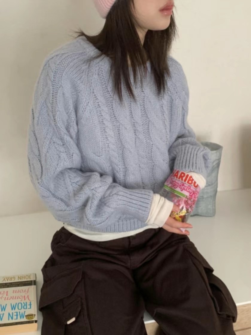 O-RI直郵韓國代購女裝新品推薦職業休閑24秋冬人氣真品毛衣O-RI毛衣
