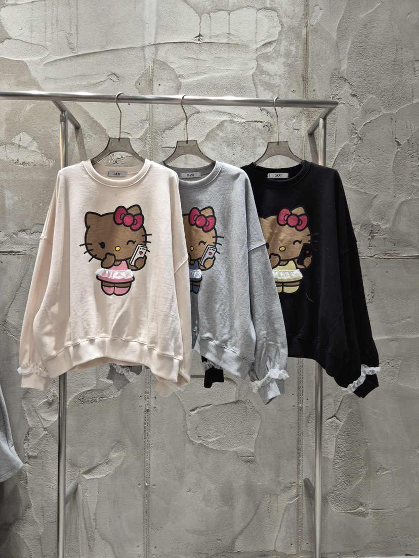 DANI韓國直郵女裝新品職業24秋冬休閑熱賣時尚真品推薦衛衣SANTAL衛衣