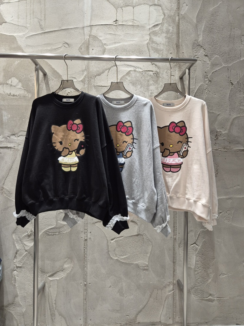 DANI韓國直郵女裝新品職業24秋冬休閑熱賣時尚真品推薦衛衣SANTAL衛衣