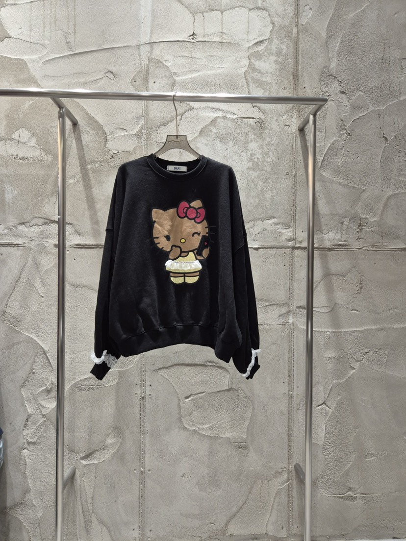 DANI韓國直郵女裝新品職業24秋冬休閑熱賣時尚真品推薦衛衣SANTAL衛衣圖色2