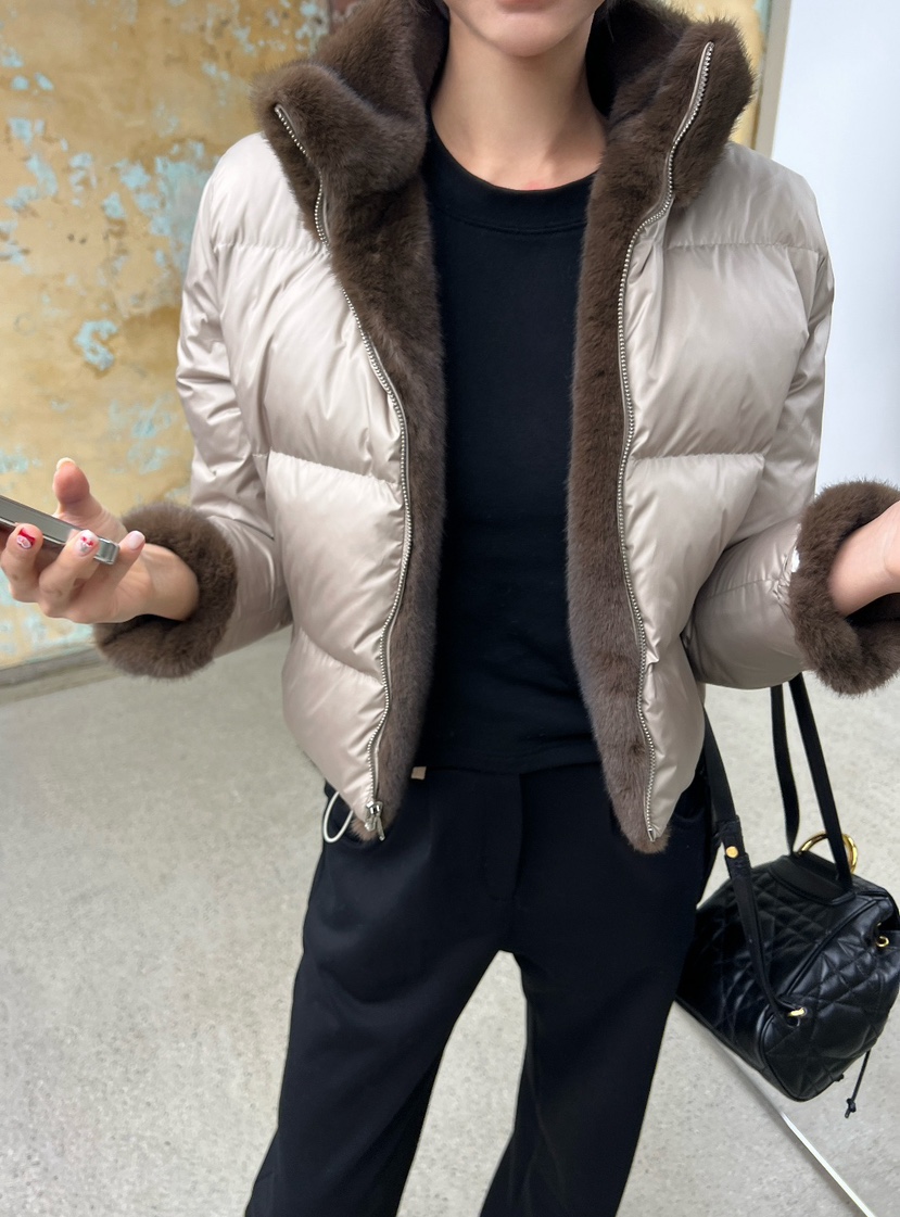 ON:UP直郵韓國代購女裝新款休閑24秋冬推薦短款羽絨服填充雙面ON:UP短款羽絨服