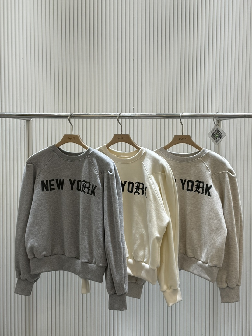 ON:UP直郵韓國代購女裝新款職業真品熱賣推薦人氣休閑衛衣絨MURMUR衛衣圖色1左一色