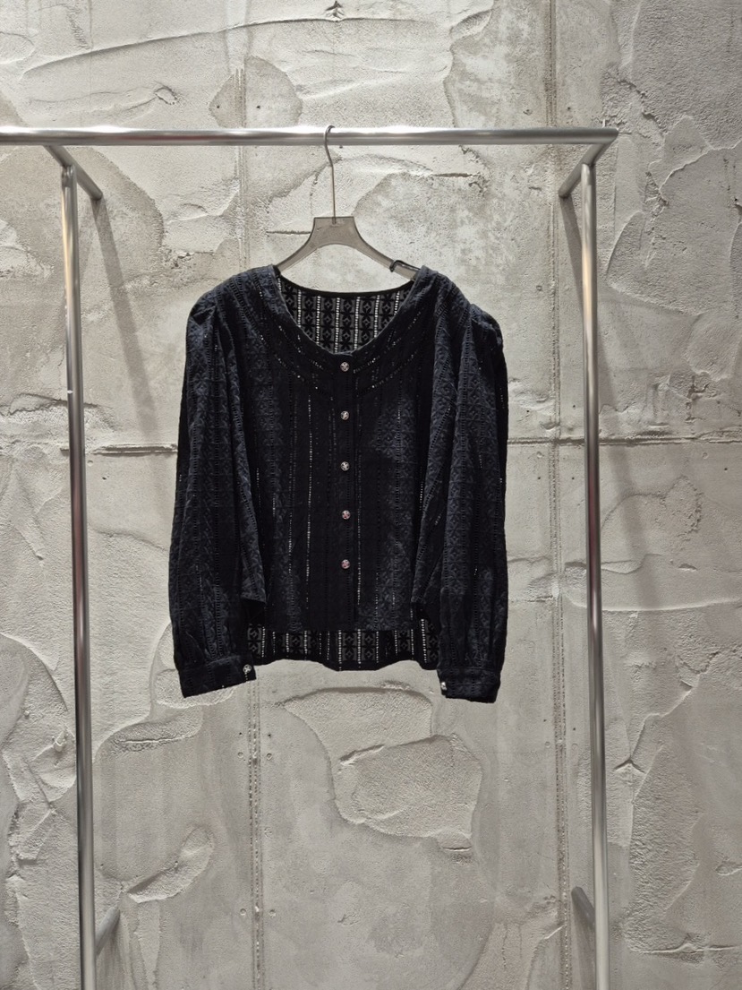 DANI直郵韓國代購女裝新品真品推薦時尚熱賣休閑襯衫蕾絲衫SANTAL襯衫/蕾絲衫圖色3