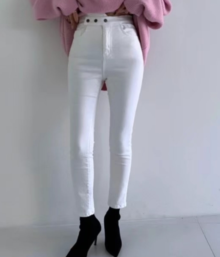 BLUE GIRL韓國直郵東大門實拍女裝新品職業時尚牛仔褲加絨BLUE GIRL牛仔褲圖色2