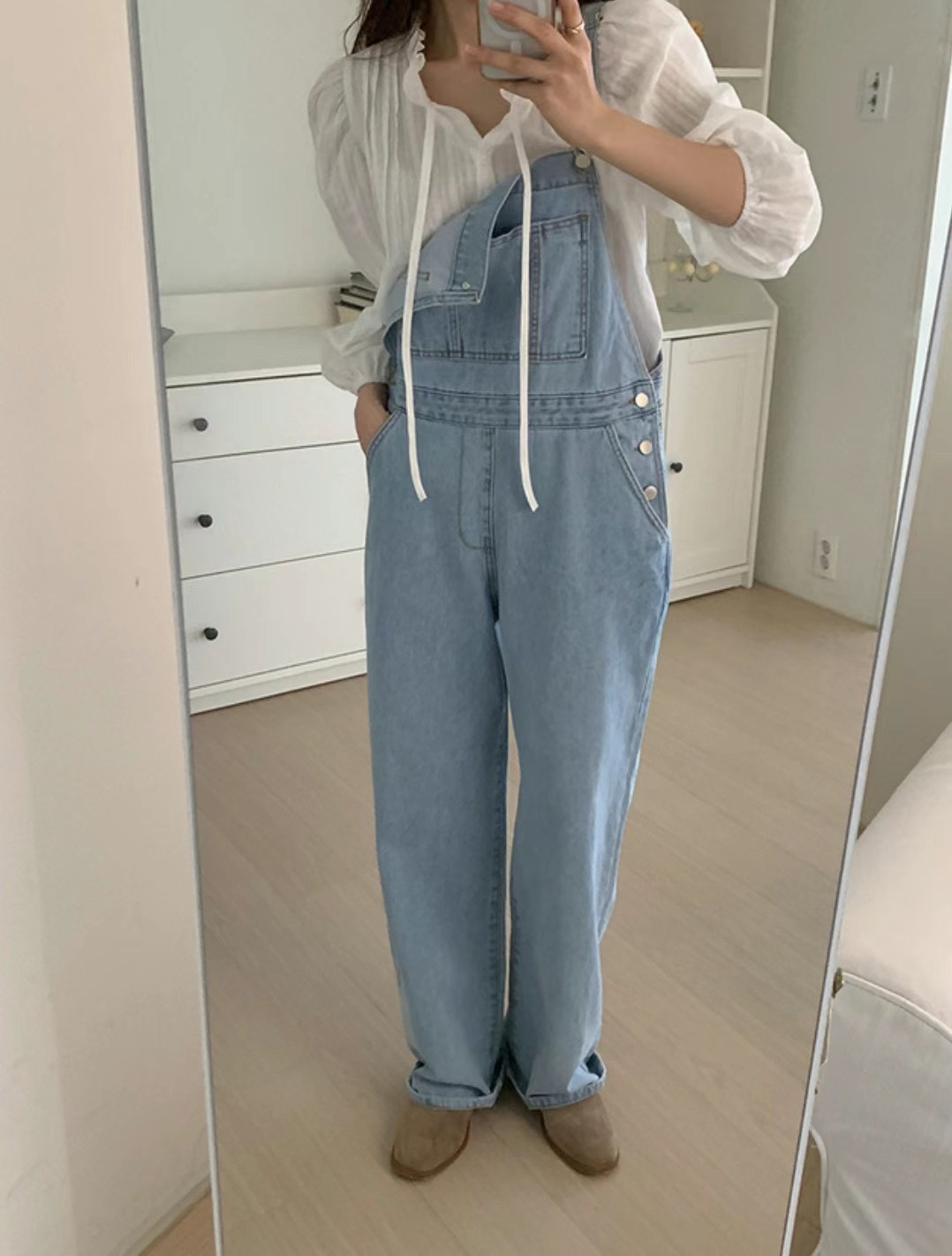 BLUE GIRL韓國直郵東大門實拍女裝新品熱賣時尚休閑背帶褲BLUE GIRL背帶褲