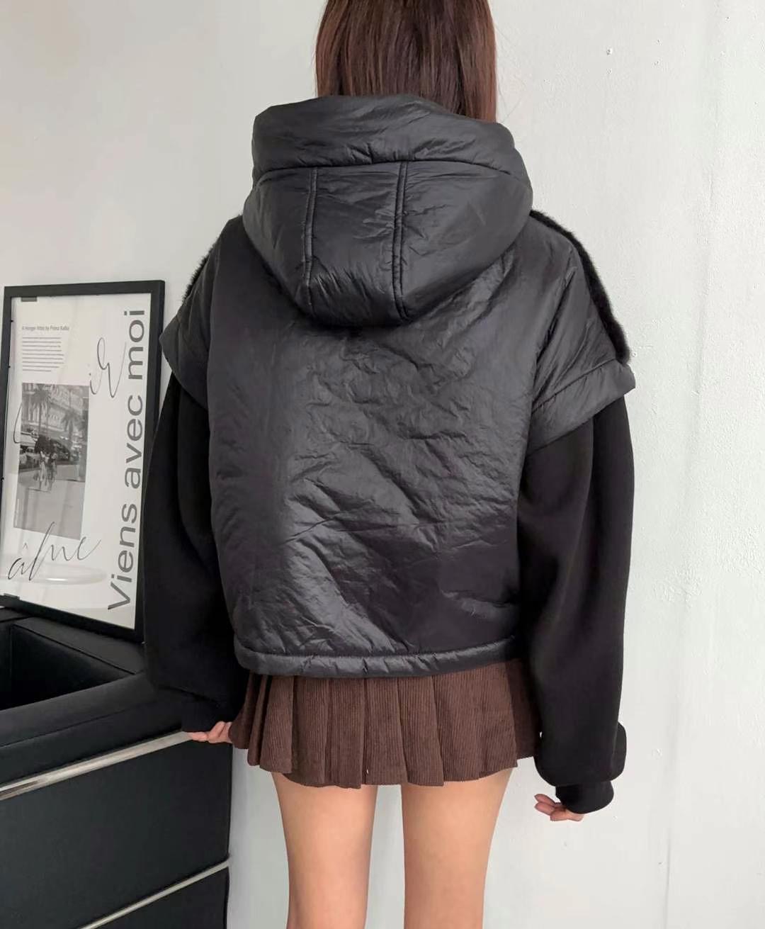 MINK DESIGN韓國直郵東大門實拍女裝新品推薦休閑馬甲水貂MINK DESIGN馬甲
