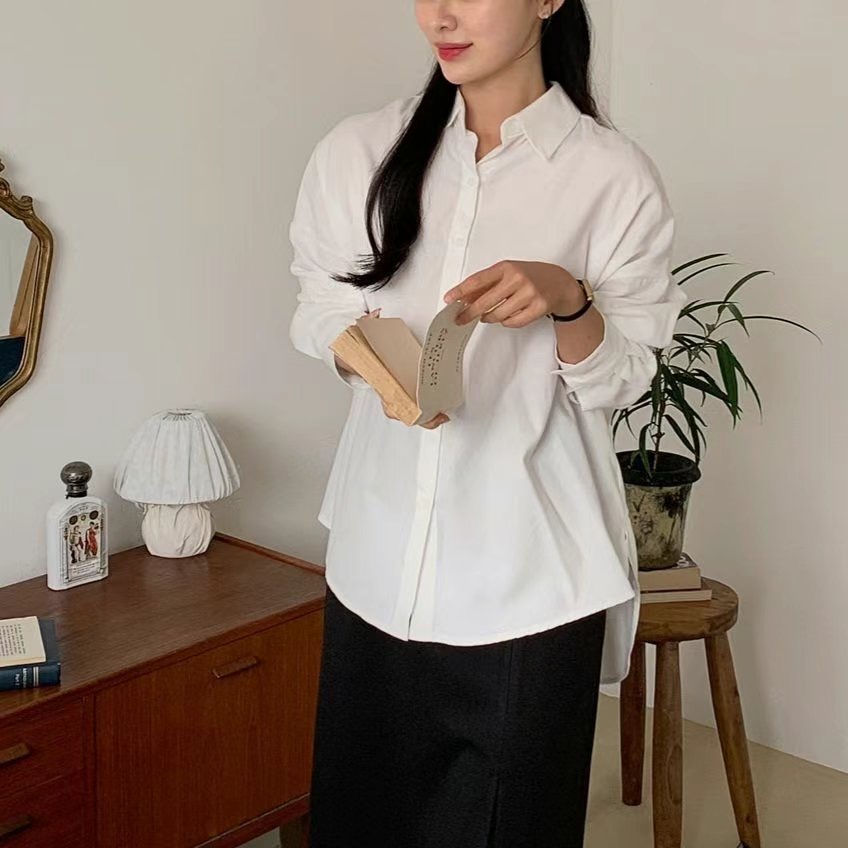 Eden-OT韓國直郵東大門代購女裝新款職業休閑襯衫蕾絲衫羊毛Eden-OT襯衫/蕾絲衫
