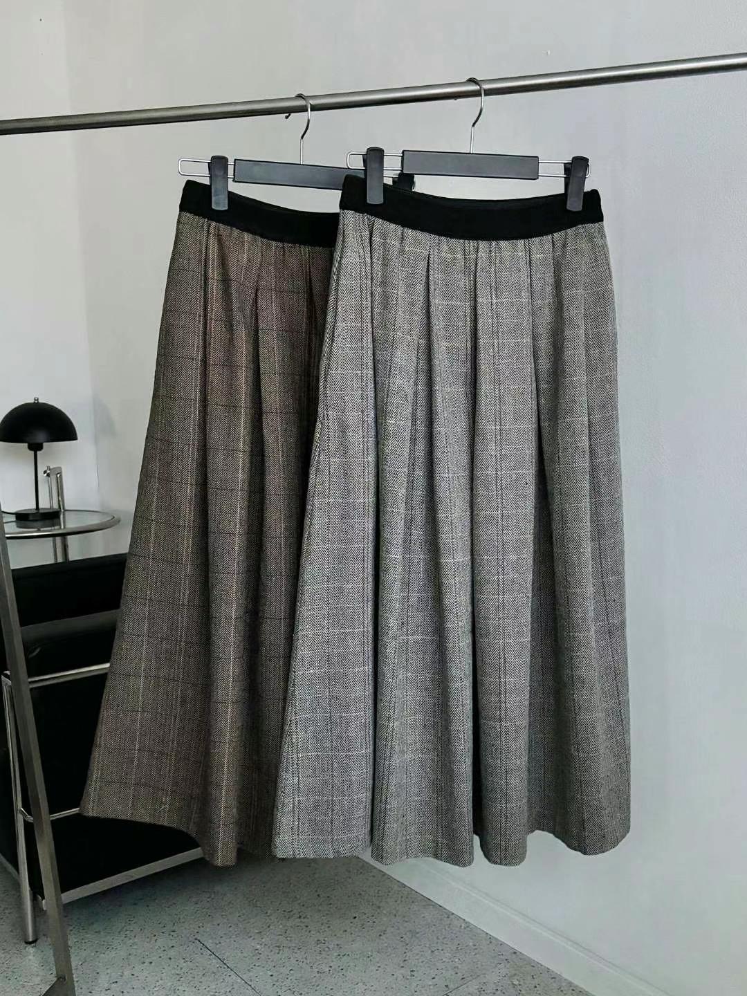 MINK DESIGN直郵韓國代購女裝新品人氣真品職業長裙人字形MINK DESIGN長裙圖色1左一色