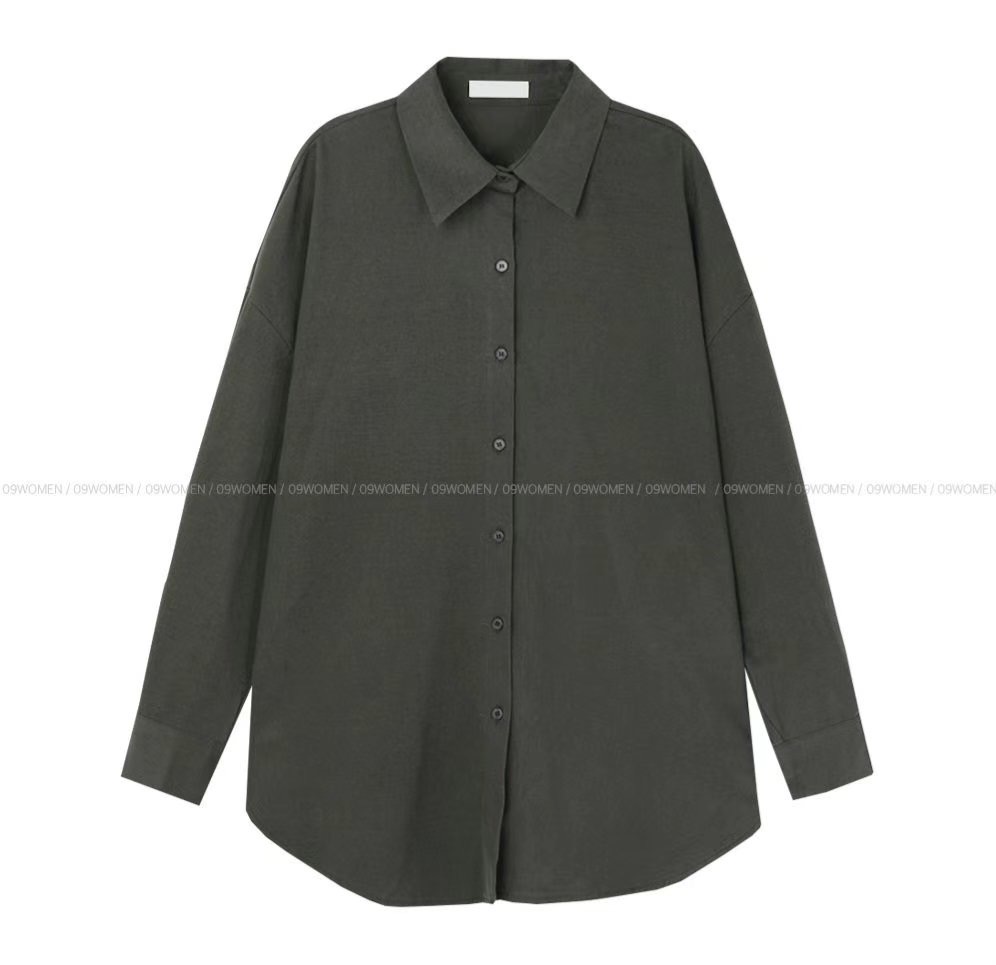 Eden-OT直郵韓國代購女裝新品24秋冬時尚職業休閑襯衫蕾絲衫Eden-OT襯衫/蕾絲衫圖色2