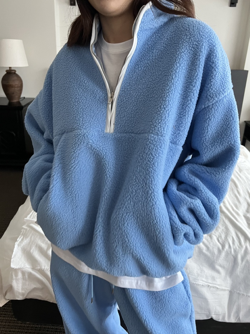 SOLAR韓國直郵女裝新款24秋冬熱賣休閑人氣推薦時尚套裝抓絨SOLAR套裝