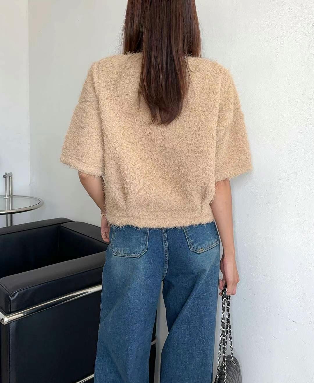 MINK DESIGN韓國直郵東大門代購女裝新款時尚24秋冬職業T恤MINK DESIGNT恤