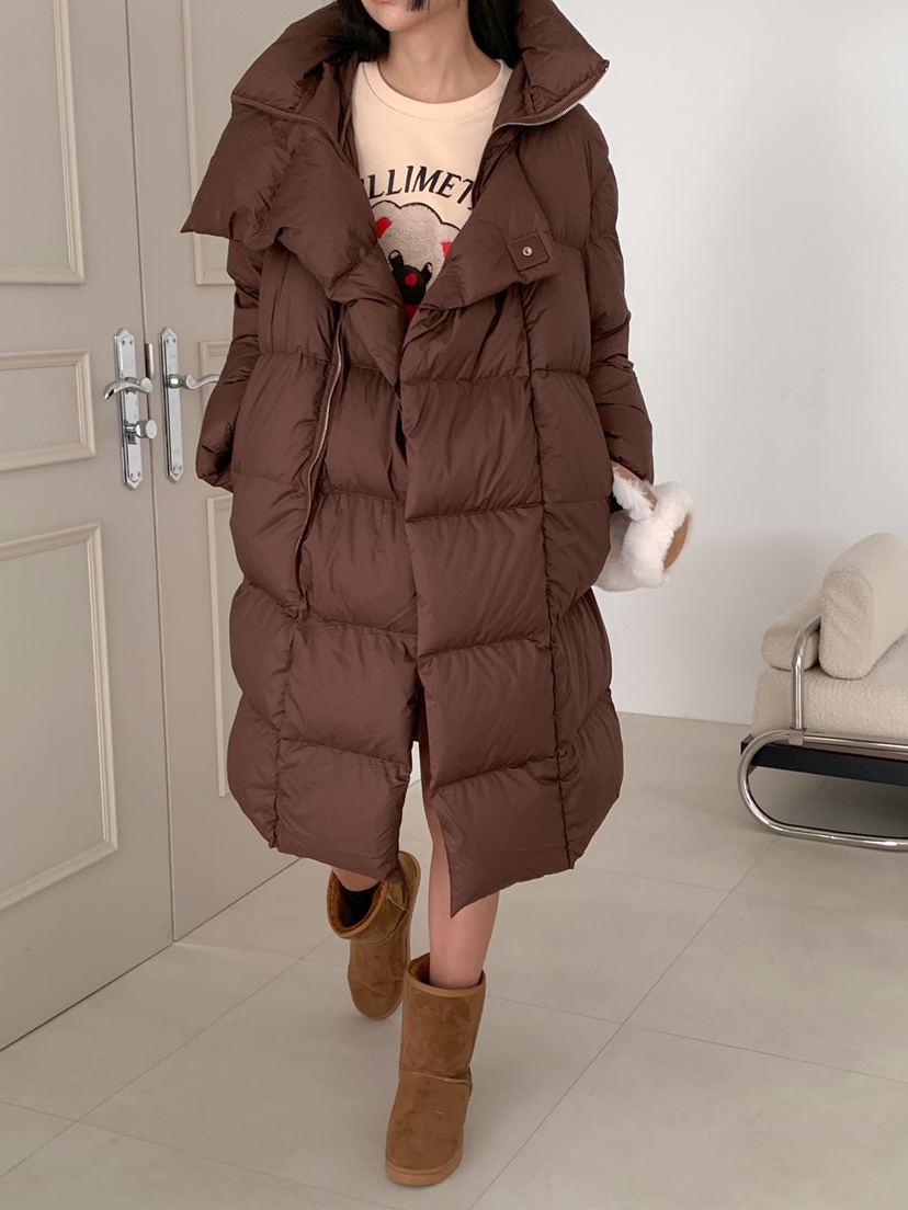 MILLIMETER韓國直郵女裝新品休閑時尚24秋冬熱賣長款羽絨服MILLIMETER長款羽絨服