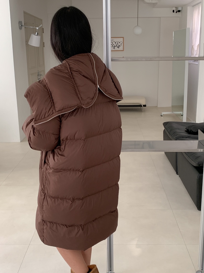 MILLIMETER韓國直郵女裝新品休閑時尚24秋冬熱賣長款羽絨服MILLIMETER長款羽絨服