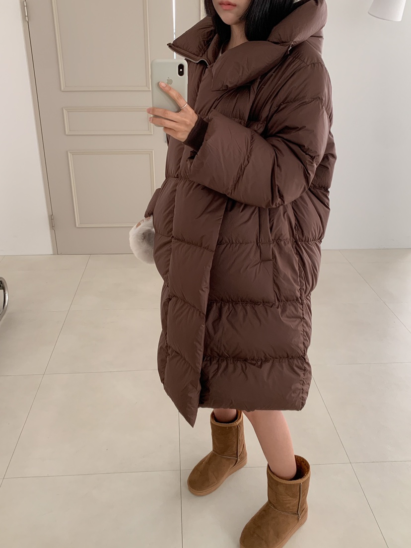 MILLIMETER韓國直郵女裝新品休閑時尚24秋冬熱賣長款羽絨服MILLIMETER長款羽絨服